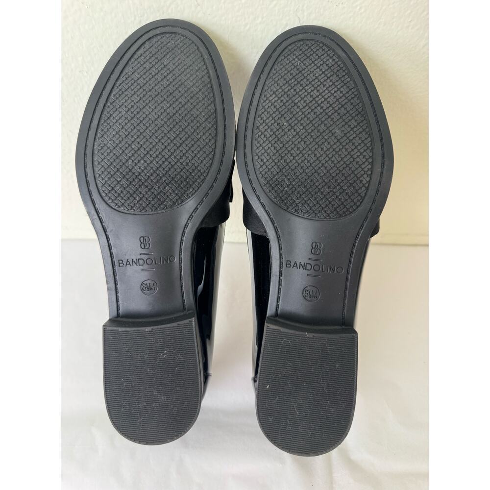Bandolino Lindio Patent Loafers Grosgrain Bow Black Slip On Shoes 8.5 - Picture 12 of 13